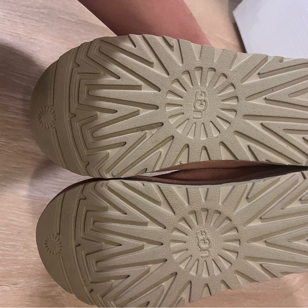 UGG Pink Suede Women's Slippers - Picture 5 of 6